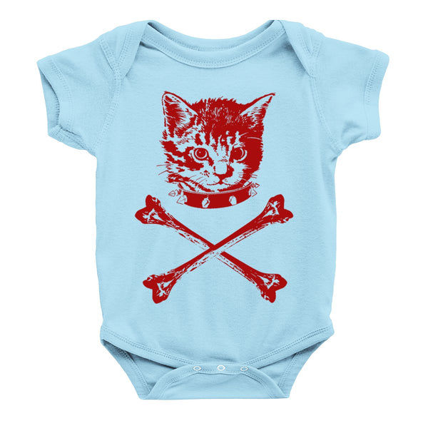 Kitten Crossbones Onesie