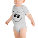 Please don't touch me baby onesie