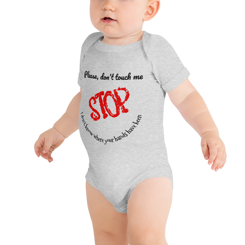 Please don't touch me baby onesie