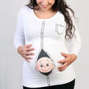 Bubly Peekaboo Maternity Shirt